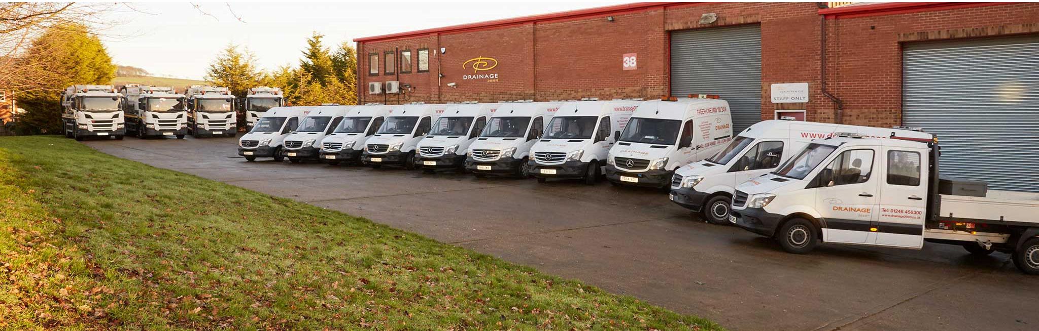 The Drainage 2000 fleet of tankers, jetters and vans